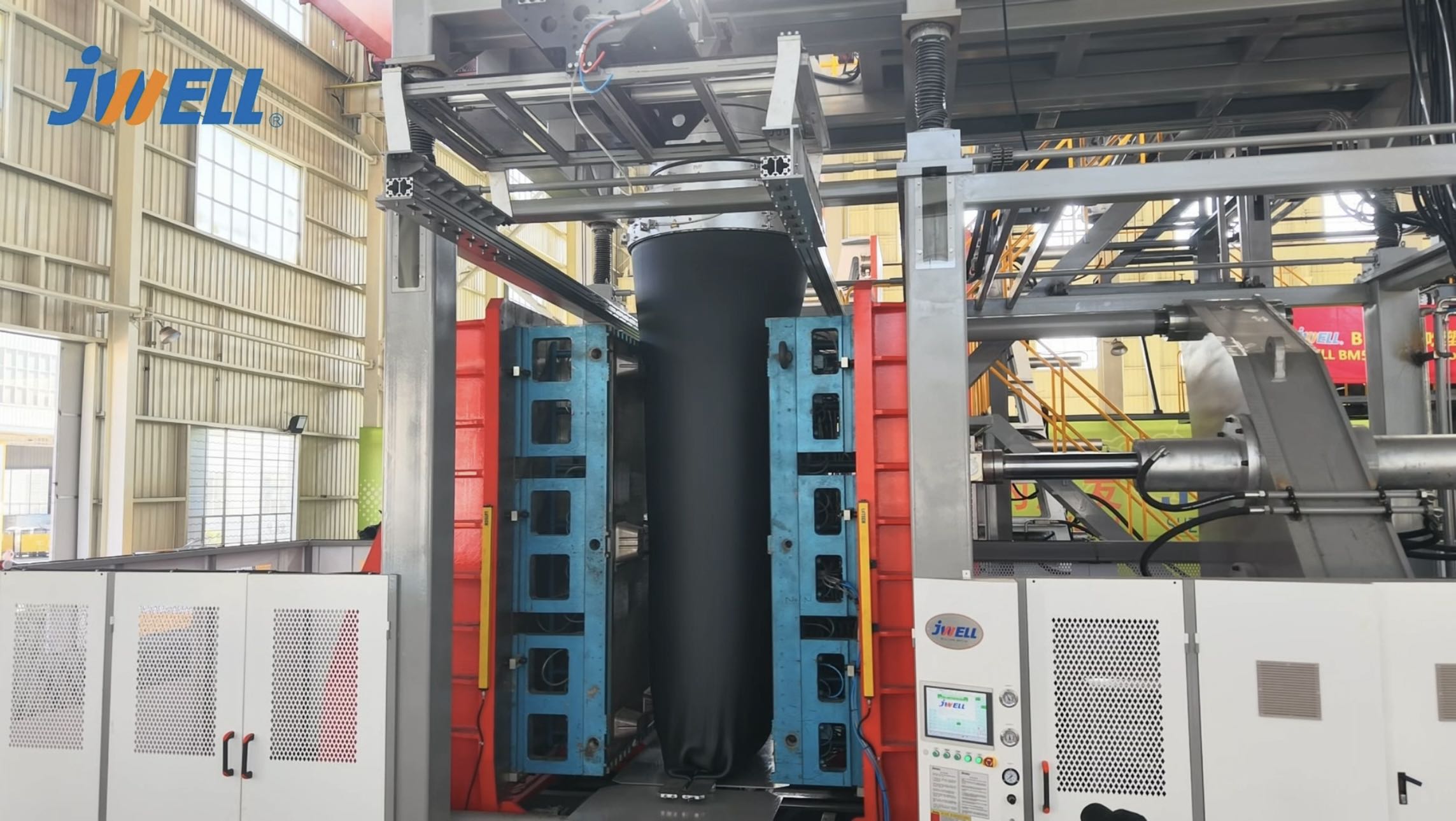 Maszyna do formowania z rozdmuchem Jwell 500L/1000L do przemysłowych palet HDPE z dziewięcioma nogami/pustymi/monolitycznymi paletami formowanymi z rozdmuchem