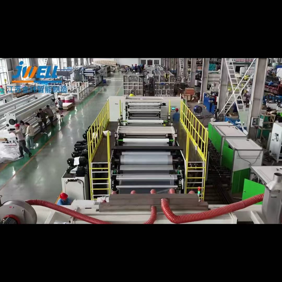 Jednoosiowa maszyna do wytłaczania folii stretch Jwell PE/PP/PET/PS MDO do pakowania/opakowania palet przemysłowych/folii do pakowania/ochrony powierzchni