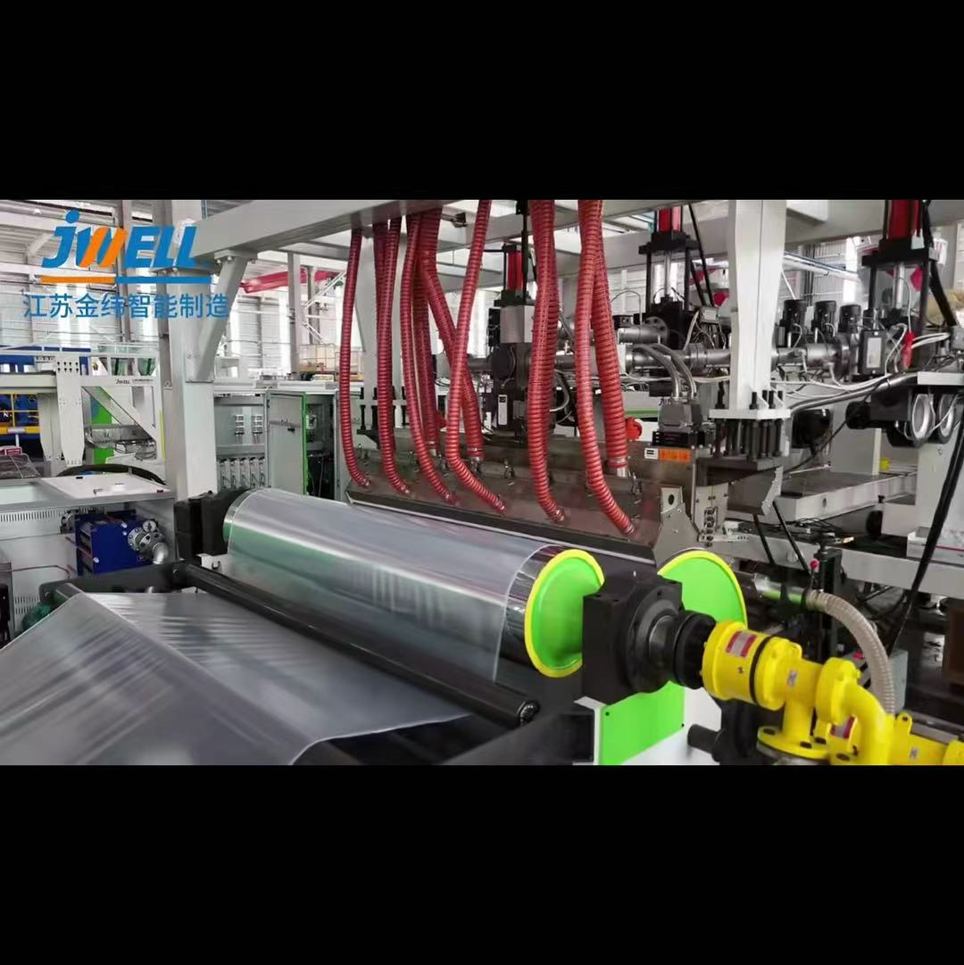 Jednoosiowa maszyna do wytłaczania folii stretch Jwell PE/PP/PET/PS MDO do pakowania/opakowania palet przemysłowych/folii do pakowania/ochrony powierzchni